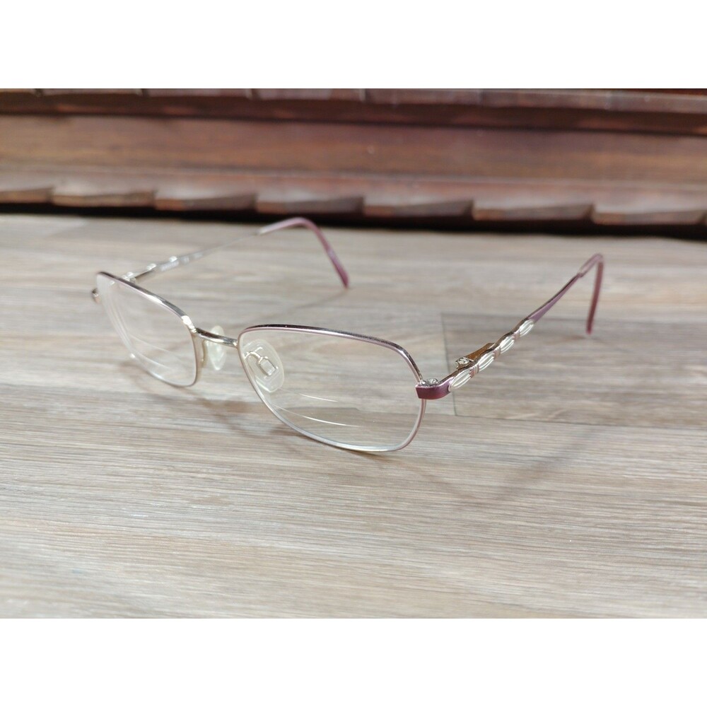 Charmant Aristar Eyeglasses Frame AR6899 534 49-17-135 Purple Silver FRAMES ONLY